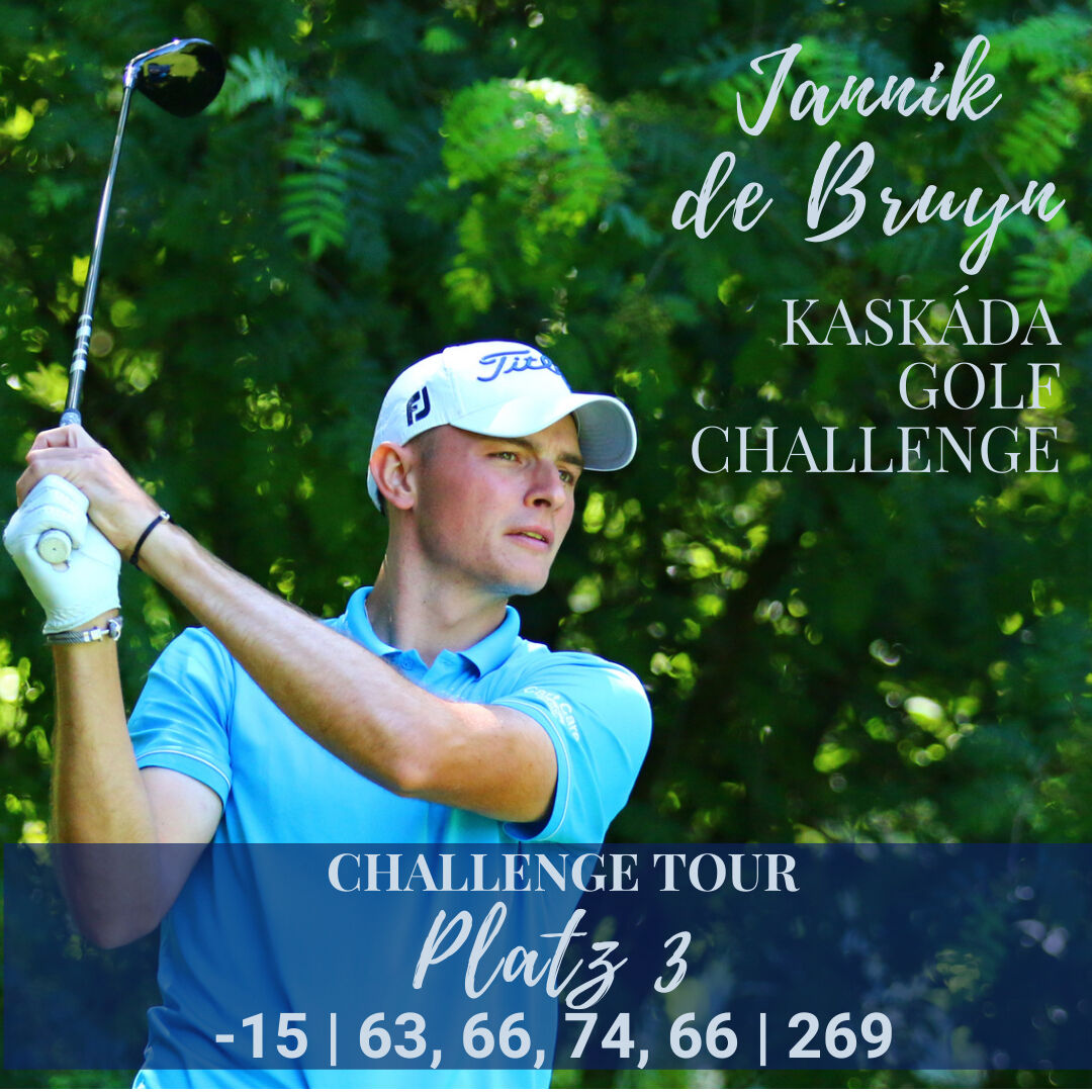 3. Platz für Jannik de Bruyn bei der Kaskáda Golf Challenge 2024
